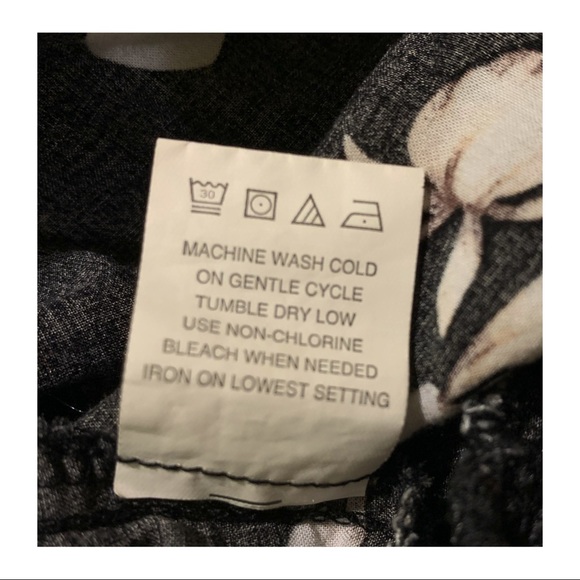 Brandy Melville Dress Black Floral Jada Summer Dress OS - Picture 8 of 9